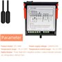 Xiniy ETC-3000 Mini RéGulateur de TempéRature RéFrigéRateur Thermostat RéGulateur ThermoréGulateur Double Capteur 220 V 40% de R