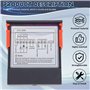 Xiniy ETC-3000 Mini RéGulateur de TempéRature RéFrigéRateur Thermostat RéGulateur ThermoréGulateur Double Capteur 220 V 40% de R