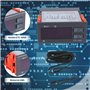 Xiniy ETC-3000 Mini RéGulateur de TempéRature RéFrigéRateur Thermostat RéGulateur ThermoréGulateur Double Capteur 220 V 40% de R