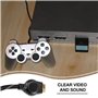 Rtxbvg Convient pour le Câble Composant PS2 / 1,8 M Convient pour les Accessoires de Câble de Haute RéSolution PS 2/3
