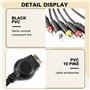 Rtxbvg Convient pour le Câble Composant PS2 / 1,8 M Convient pour les Accessoires de Câble de Haute RéSolution PS 2/3