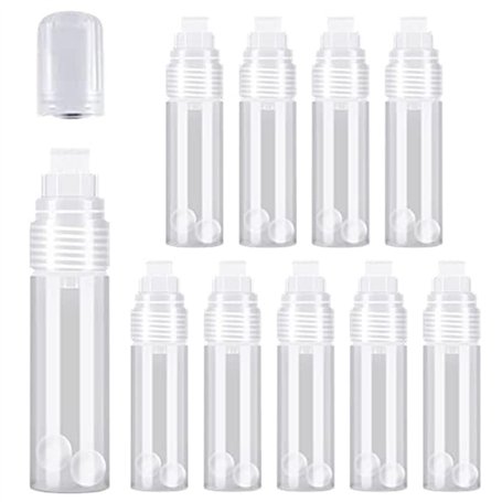 Gosera Lot de 10 Marqueurs Acryliques Vides Stylos Marqueurs de Peinture Blanc Clair 15 mm pour Peinture Rupestre sur Bois
