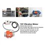 Breeshy Moteur de Vibration 12 V en Alliage D'Aluminium 4000 Tr/Min Vitesse Réglable Vibrateur à Béton Sans Balais CC pour Équip