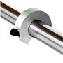 Roxvue Collier de Serrage D'Alésage D'Arbre sur Collier D'Arrêt avec Vis de Réglage M5 en Alliage D'Aluminium pour Rail Linéaire