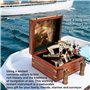 Kelvin & Hughes Sextant nautique en laiton antique avec boîte en bois et 2 télescopes supplémentaires, sextant londonien Kelvin 