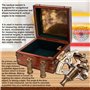 Kelvin & Hughes Sextant nautique en laiton antique avec boîte en bois et 2 télescopes supplémentaires, sextant londonien Kelvin 