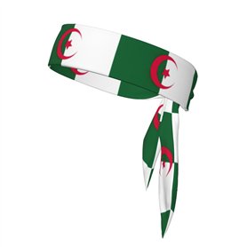 DURAGS Bandeau de sport imprimé drapeau de l'Algérie tendance et confortable