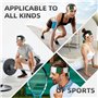 DURAGS Bandeau de sport imprimé drapeau de l'Algérie tendance et confortable, bandana pour les amateurs d'exercice, noir