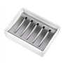 OneAmg Porte-Savon en céramique SUS304 en Acier Inoxydable Double Couche Porte Savon Douche Drainante Savon Boîte pour Salle de