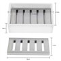 OneAmg Porte-Savon en céramique SUS304 en Acier Inoxydable Double Couche Porte Savon Douche Drainante Savon Boîte pour Salle de 