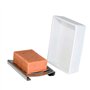 OneAmg Porte-Savon en céramique SUS304 en Acier Inoxydable Double Couche Porte Savon Douche Drainante Savon Boîte pour Salle de 
