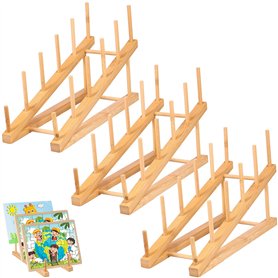 3PCS Égoutoire Vaisselle Bois