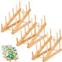3PCS Égoutoire Vaisselle Bois
