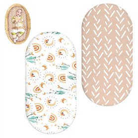 Lot de 2 draps-housses pour lit de bébé