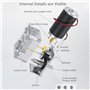 moteur à engrenages électrique à vitesse de torsion élevée