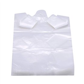 Flybloom 100 Sachets en Plastique Transparents De Supermarché De Sac À Provisions De Sacs avec L'Emballage Alimentaire De Poigné