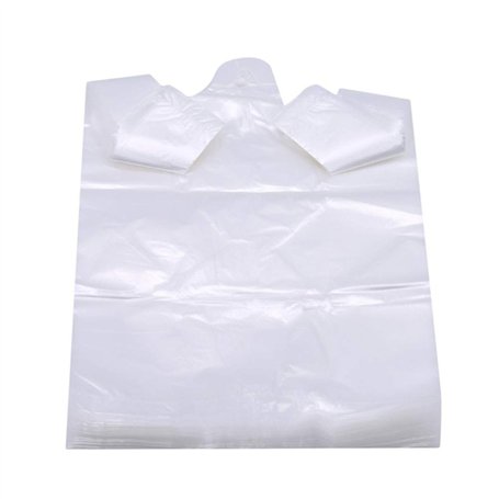 Flybloom 100 Sachets en Plastique Transparents De Supermarché De Sac À Provisions De Sacs avec L'Emballage Alimentaire De Poigné