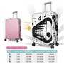 SHuWeiD Housse de protection pour bagage en polyester lavable avec notes de musique noir et blanc, taille M, Blanc, Medium