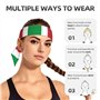 Bandeau bandana absorbant la transpiration avec drapeau italien – Restez au sec et confortable pendant les sports de plein air –