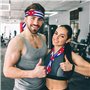 Bandeau bandana absorbant la transpiration avec drapeau cubain – Restez au sec et confortable pendant les sports de plein air – 