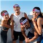 Bandeau bandana absorbant la transpiration avec drapeau cubain – Restez au sec et confortable pendant les sports de plein air – 