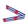 Bandeau bandana absorbant la transpiration avec drapeau cubain – Restez au sec et confortable pendant les sports de plein air – 