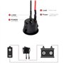 6 pièce Interrupteur 12v, Interrupteur à bascule 12v, 20mm AC 6A/250V 10A/125V SPST 2 Pin 2 Position On/Off Toggle Car Boat Cara