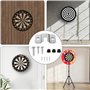 Lot de 10 supports de cible de fléchettes robustes, kit de montage mural pour cible de fléchettes à pointe en acier, supports de