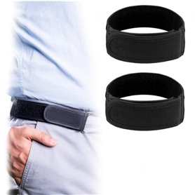 FWORUAIS Lot de 2 ceintures réglables sans boucle pour homme
