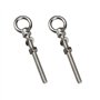 Lot de 2 vis à œil longues M10 x 120 mm