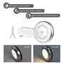 Veilleuse detecteur de mouvement intérieur,lampe led detecteur de mouvement pile pour escaliers, Eclairage LED Placard Armoire C