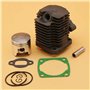 Jodriva Kit de Piston de Cylindre de 40 mm BG411 NB411 CG411 1E40F-6 Pièces d'outils de Rechange for débroussailleuse et Coupe-H