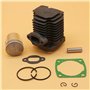 Jodriva Kit de Piston de Cylindre de 40 mm BG411 NB411 CG411 1E40F-6 Pièces d'outils de Rechange for débroussailleuse et Coupe-H