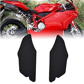 Jodriva Protège-réservoir Moto PVC Cuir Réservoir Traction Pad Côté Gaz Genou Grip Protecteur
