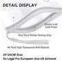 Lot de 4 sacs de sécurité pour liquides d'aéroport (noir et gris), approuvés par la TSA, imperméables et durables, transparents 