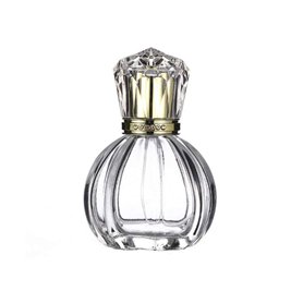 1pcs 50ml / 1.7oz vide forme de citrouille rechargeable verre clair brume vaporisateur bouteilles parfum pulvérisateur atomiseur