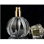 1pcs 50ml / 1.7oz vide forme de citrouille rechargeable verre clair brume vaporisateur bouteilles parfum pulvérisateur atomiseur
