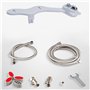 Kit Douchette Bidet Pour WC, Bidet WC Douchette Main Gauche, Avec Buse Double Autonettoyante Chaud Et Froid, ContrôLe De La Temp