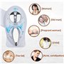 Kit Douchette Bidet Pour WC, Bidet WC Douchette Main Gauche, Avec Buse Double Autonettoyante Chaud Et Froid, ContrôLe De La Temp