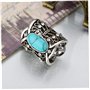 Turquoise Foulard Boucle Anneau Foulard Foulard En Soie Tube Diapo Clip Pour Femme Châle Boucle Bijoux