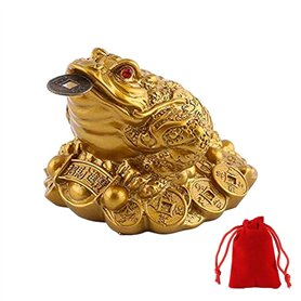 WYMAODAN Pièce de Monnaie Grenouille Porte-Bonheur
