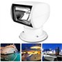AMSLSIU Projecteur de bateau marin en métal 12V, projecteur télécommandé pour bateau, projecteur Led pour Yacht camion voiture M
