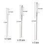 Aiguille à la Main Grosse,Aiguilles à Coudre 29 Pack Cuir Couture Aiguille en Acier Grand Oeil Les Aiguilles avec Tube Needles p