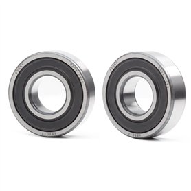 Lot de 2 roulements à billes 6204-2RS - 20 x 47 x 14 mm - Double joint en caoutchouc à rainure profonde - ABEC-5 pré-lubrifiés p