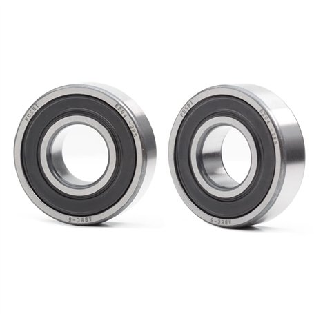 Lot de 2 roulements à billes 6204-2RS - 20 x 47 x 14 mm - Double joint en caoutchouc à rainure profonde - ABEC-5 pré-lubrifiés p