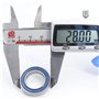 17286 2RSV MAX Roulement à cartouche 17 x 28 x 6 mm Acier chromé bleu scellé avec graisse, 17286LLU Cart Full Balls Bearing pour