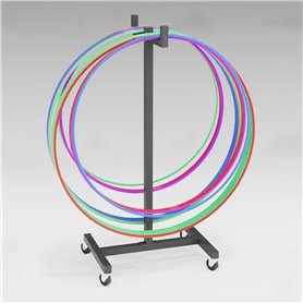 ZIMGOD Support Cerceau Hula Hoop Support Mobile pour Cerceaux