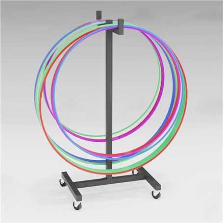 ZIMGOD Support Cerceau Hula Hoop Support Mobile pour Cerceaux