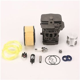 XYWOPO 44mm Cylindre Piston Filtre à Air Ampoule d'amorce Bougie d'allumage pièces de tronçonneuse roulement de Joint d'huile