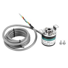 Encodeur Rotatif incrémental GTK3808 Encodeur Rotatif photoélectrique à Arbre Creux ABZ 3 Phase 1000 Impulsion 5V-24V Encodeur L